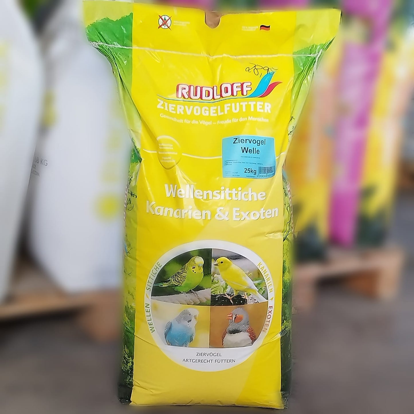 Wellensittiche, Kanarien & Exoten Futter (Ziervogelwelle) 25kg